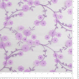 Embroidered mesh - WHIMSICAL - 003 - Purple