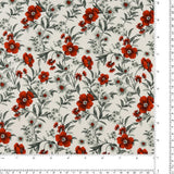 Henry Glass - Printed Cotton - «SCARLET DAYS & NIGHTS» - 002 - Offwhite
