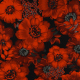 Henry Glass - Printed Cotton - «SCARLET DAYS & NIGHTS» - 005 - Black
