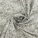 Henry Glass - Printed Cotton - «SCARLET DAYS & NIGHTS» - 007 - Offwhite and Grey
