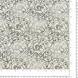 Henry Glass - Printed Cotton - «SCARLET DAYS & NIGHTS» - 007 - Offwhite and Grey