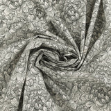 Henry Glass - Printed Cotton - «SCARLET DAYS & NIGHTS» - 008 - Black and Offwhite