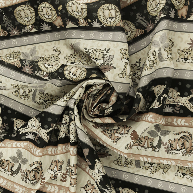 Henry Glass - Printed Cotton - «BIG KITTIES» - 001 - Cream