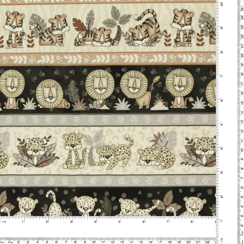 Henry Glass - Printed Cotton - «BIG KITTIES» - 001 - Cream