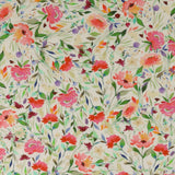 Printed Cotton - FLIRTY FLORALS - 004 - White
