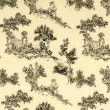 Printed Cotton - PROVENCE - 001 - Black