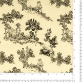 Printed Cotton - PROVENCE - 001 - Black