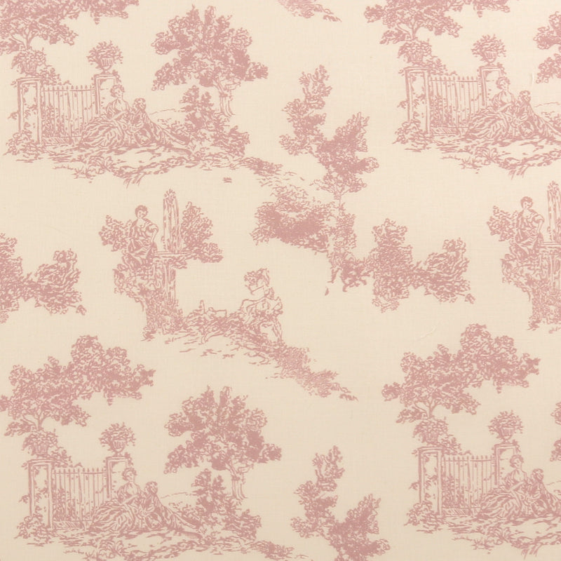 Printed Cotton - PROVENCE - 007 - Rose/Ivory