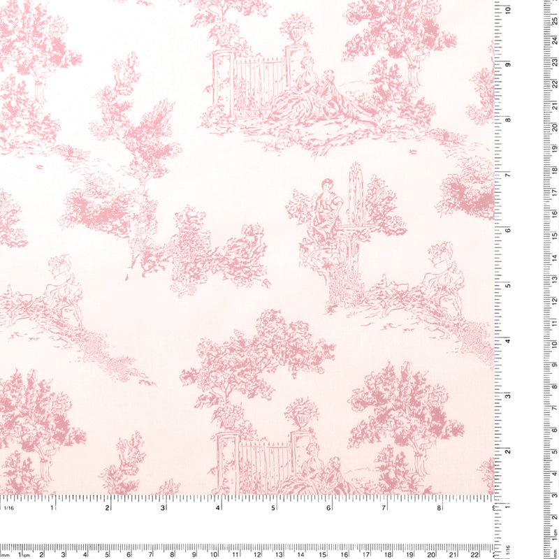 Printed Cotton - PROVENCE - 008 - Rose