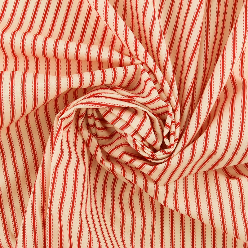 Printed Cotton - PROVENCE - 010 - Crimson