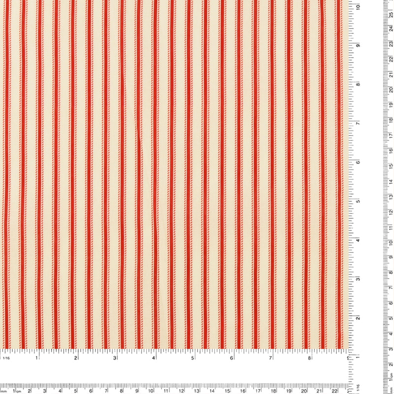 Printed Cotton - PROVENCE - 010 - Crimson