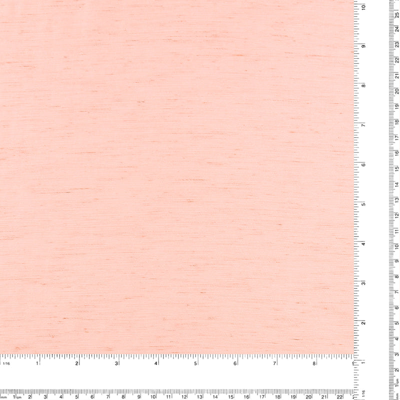 Linen Blend Slub - PRETTY POSIES  JET - 006 - Rose
