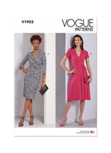V1952 Misses' Wrap Dresses (16-18-20-22-24)