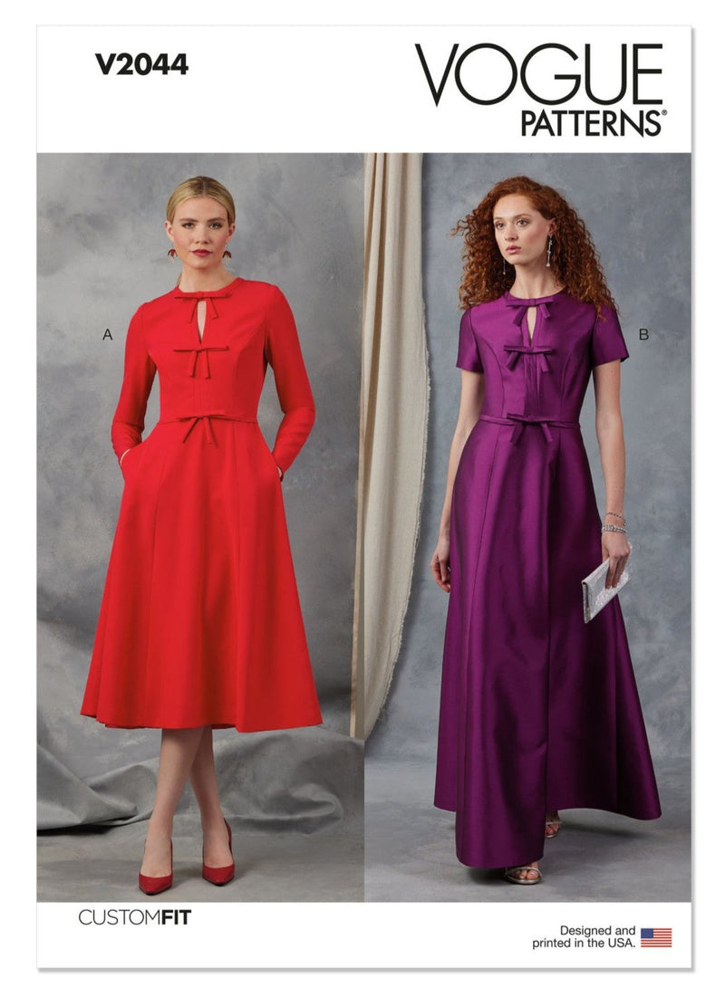 Vogue - V2044 Misses' Dress with Sleeve and Length Variations