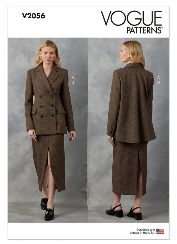 Vogue - V2056 Veste et jupe pour jeunes filles