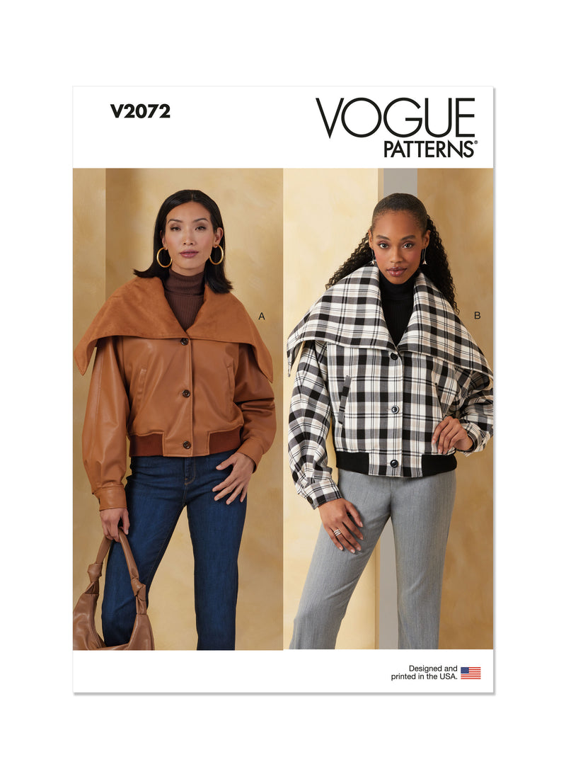 Vogue - V2072 VESTES POUR FEMMES