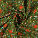 Windham Fabrics - Printed Cotton - MEOWY CHRISTMAS - 003 - Pine