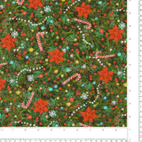 Windham Fabrics - Printed Cotton - MEOWY CHRISTMAS - 003 - Pine