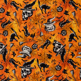Windham Fabrics - Coton imprimé - &lt;HALLOW&#039;S EVE&gt; - 001 - Orange
