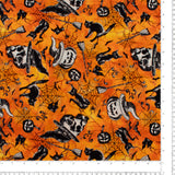 Windham Fabrics - Coton imprimé - &lt;HALLOW&#039;S EVE&gt; - 001 - Orange