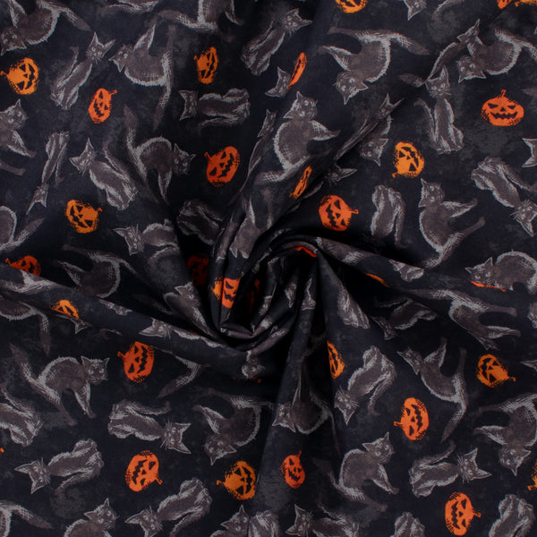 Windham Fabrics - Coton imprimé - &lt;HALLOW&#039;S EVE&gt; - 002 - Noir