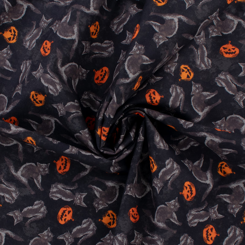 Windham Fabrics - Coton imprimé - &lt;HALLOW&#039;S EVE&gt; - 002 - Noir