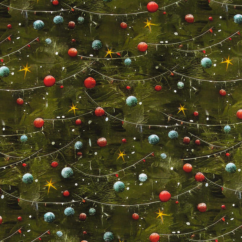 Henry Glass & Co - Printed Cotton - IT'S THE HOLIDAYS - 004 - Green