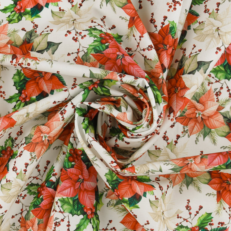 Henry Glass - Printed Cotton - «BELIEVE» - 002 - White