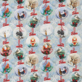 Henry Glass - Printed Cotton - «BELIEVE» - 005 - Light Blue