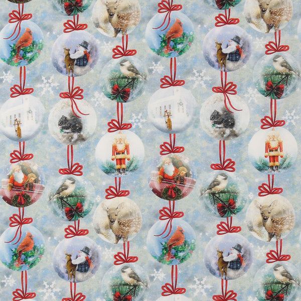 Henry Glass - Printed Cotton - «BELIEVE» - 005 - Light Blue