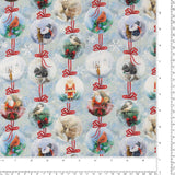 Henry Glass - Printed Cotton - «BELIEVE» - 005 - Light Blue