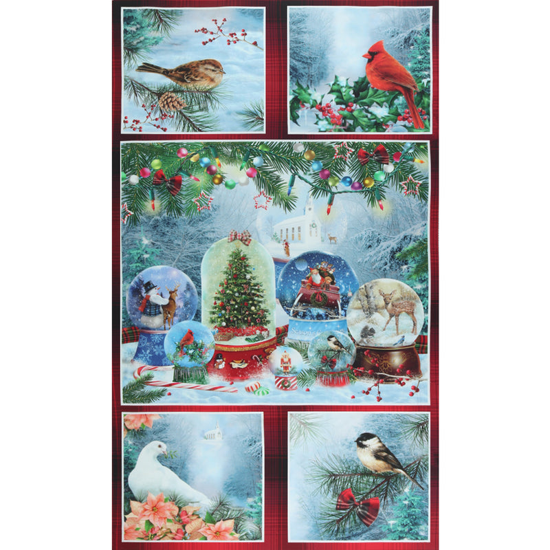 Henry Glass - Panneau de oton imprimé 24 x 44 po (60 x 112 cm) - BELIEVE - 010 - Multicouleur