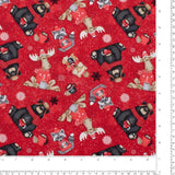 Henry Glass - Printed Cotton - PINECONE RIDGE LODGE - 002 - Red