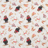 Henry Glass - Printed Cotton - PINECONE RIDGE LODGE - 003 - White