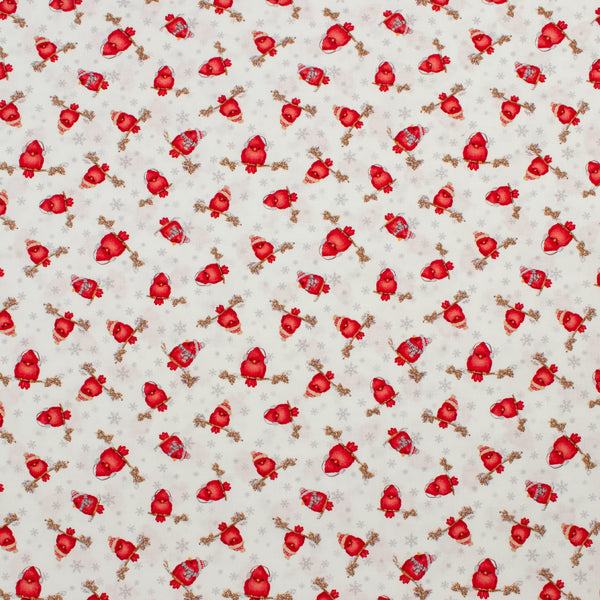 Henry Glass - Printed Cotton - PINECONE RIDGE LODGE - 004 - White