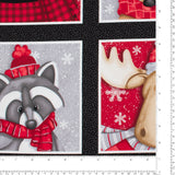 Henry Glass - Printed Cotton Panel 24 x 44 in (61 x 112 cm) - PINECONE RIDGE LODGE - 007 - Multicolor