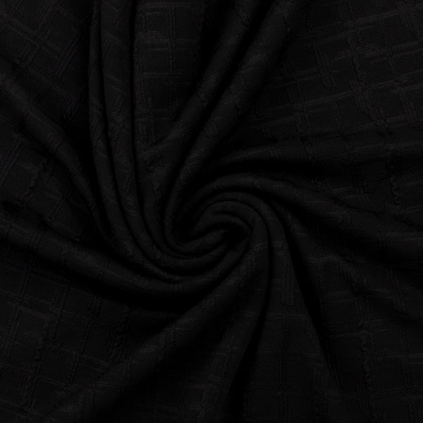 Jacquard Knit - MANCHESTER - 004 - Black