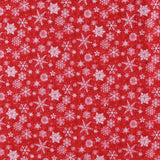 Henry Glass & Co - Printed Flannelette - SNOW CREW - 004 - Red
