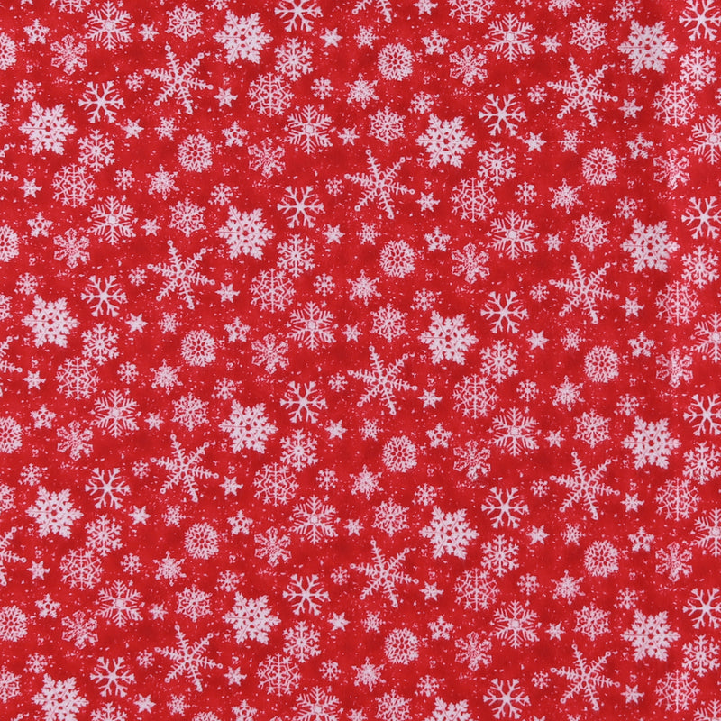 Henry Glass & Co - Printed Flannelette - SNOW CREW - 004 - Red