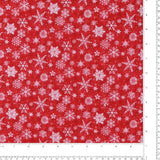 Henry Glass & Co - Printed Flannelette - SNOW CREW - 004 - Red