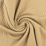 Solid Rib Knit - ELLIE - 002 - Beige