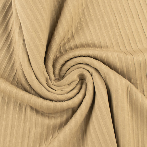 Solid Rib Knit - ELLIE - 002 - Beige