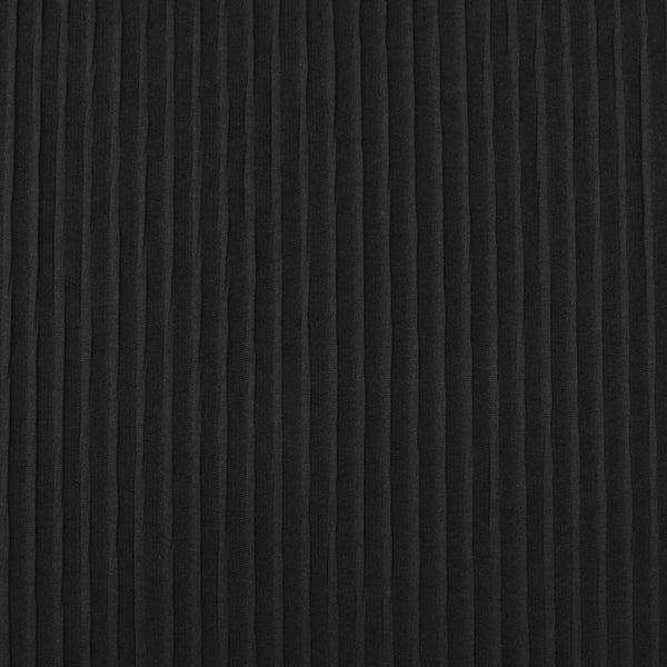 Solid Rib Knit - ELLIE - 007 - Black