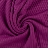 Solid Rib Knit - ELLIE - 006 - Purple