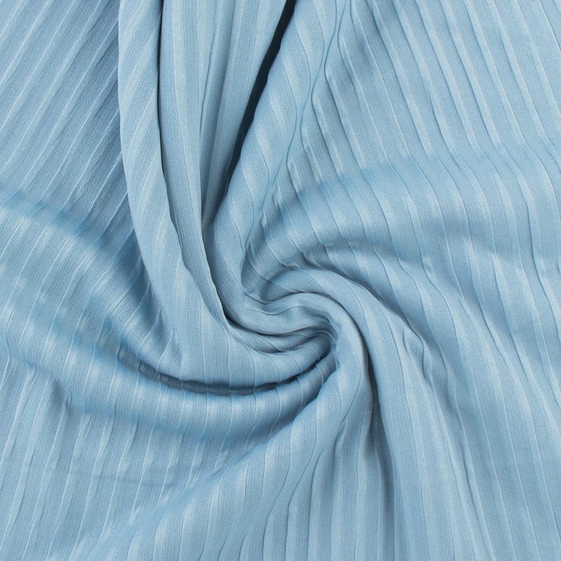 Solid Rib Knit - ELLIE - 005 - Sky Blue