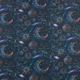 Coton imprimé - <CELESTIAL SKIES> - 002 - Marine