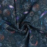 Coton imprimé - <CELESTIAL SKIES> - 002 - Marine