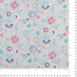 Coton imprimé - <CELESTIAL SKIES> - 003 - Blanc