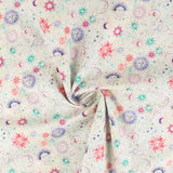Coton imprimé - <CELESTIAL SKIES> - 004 - Crème