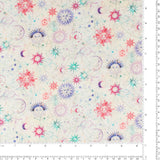 Coton imprimé - <CELESTIAL SKIES> - 004 - Crème